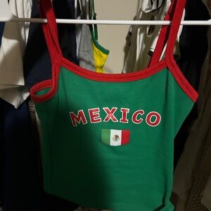 Mexico Flag Green Tank Top
